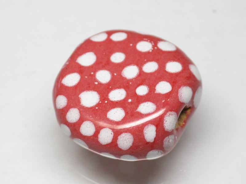 TOKO-BEADS KZ133-04 Kenyan ceramic bead 18mm KZ133-04 ケニアセラミックビーズ 18mmKazuri カズリビーズ Asian bead & African bead  Handmade,Lampeork,bead,asia,india,ethnic,parts,accessory,beads とんぼ玉,ビーズ,トンボ玉,アジア,インド,エスニック,手作り,パーツ,アクセサリー