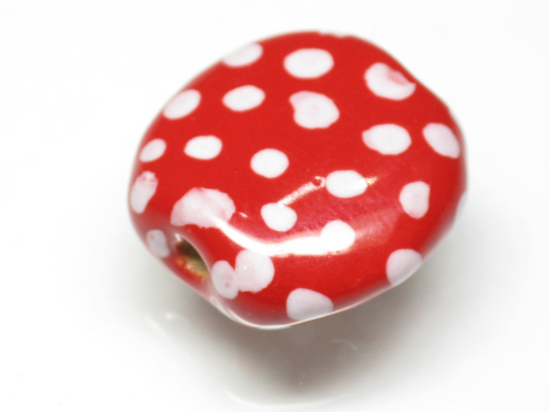TOKO-BEADS KZ133-05 Kenyan ceramic bead 18mm KZ133-05 ケニアセラミックビーズ 18mmKazuri カズリビーズ Asian bead & African bead  Handmade,Lampeork,bead,asia,india,ethnic,parts,accessory,beads とんぼ玉,ビーズ,トンボ玉,アジア,インド,エスニック,手作り,パーツ,アクセサリー