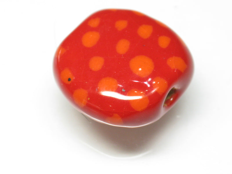 TOKO-BEADS KZ133-06 Kenyan ceramic bead 17mm KZ133-06 ケニアセラミックビーズ 17mmKazuri カズリビーズ Asian bead & African bead  Handmade,Lampeork,bead,asia,india,ethnic,parts,accessory,beads とんぼ玉,ビーズ,トンボ玉,アジア,インド,エスニック,手作り,パーツ,アクセサリー