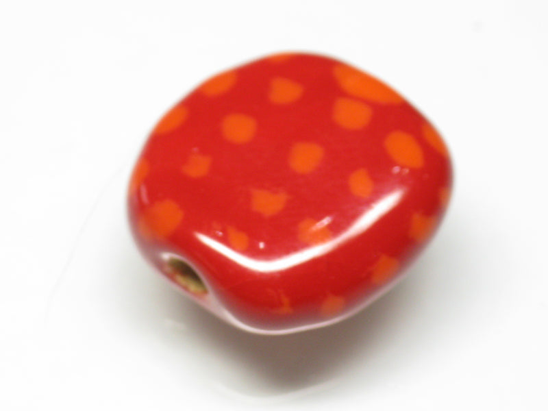 TOKO-BEADS KZ133-06 Kenyan ceramic bead 17mm KZ133-06 ケニアセラミックビーズ 17mmKazuri カズリビーズ Asian bead & African bead  Handmade,Lampeork,bead,asia,india,ethnic,parts,accessory,beads とんぼ玉,ビーズ,トンボ玉,アジア,インド,エスニック,手作り,パーツ,アクセサリー