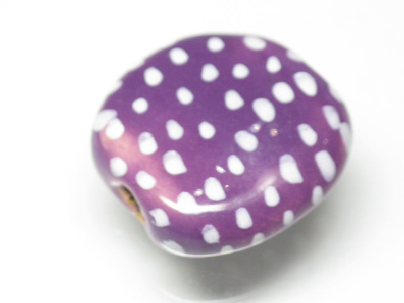 TOKO-BEADS KZ133-08 Kenyan ceramic bead 19mm KZ133-08 ケニアセラミックビーズ 19mmKazuri カズリビーズ Asian bead & African bead  Handmade,Lampeork,bead,asia,india,ethnic,parts,accessory,beads とんぼ玉,ビーズ,トンボ玉,アジア,インド,エスニック,手作り,パーツ,アクセサリー