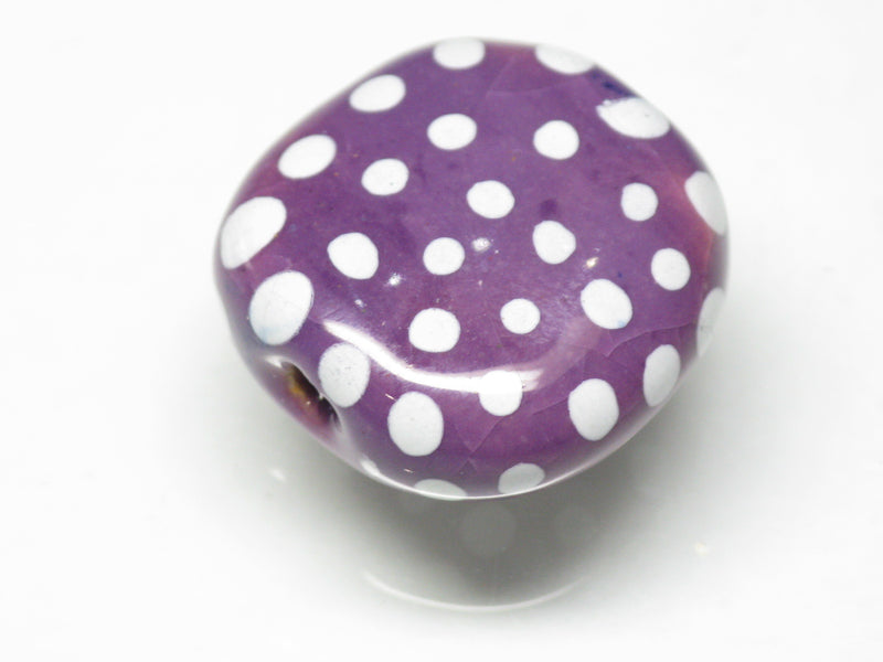 TOKO-BEADS KZ133-09 Kenyan ceramic bead 17mm KZ133-09 ケニアセラミックビーズ 17mmKazuri カズリビーズ Asian bead & African bead  Handmade,Lampeork,bead,asia,india,ethnic,parts,accessory,beads とんぼ玉,ビーズ,トンボ玉,アジア,インド,エスニック,手作り,パーツ,アクセサリー