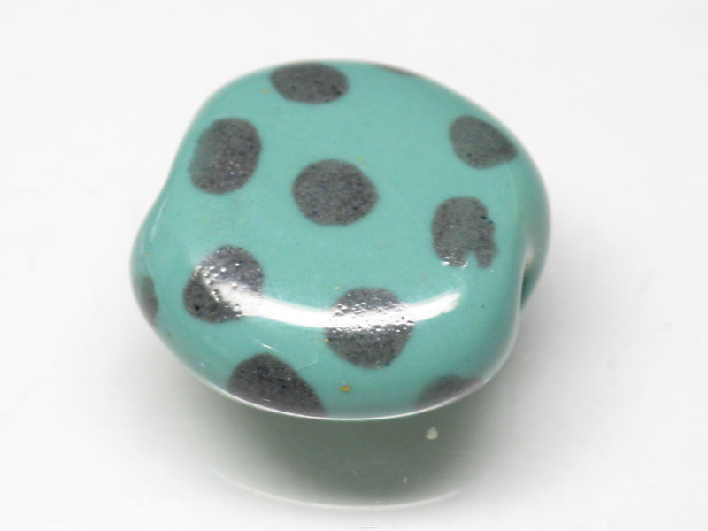 TOKO-BEADS KZ133-10 Kenyan ceramic bead 18mm KZ133-10 ケニアセラミックビーズ 18mmKazuri カズリビーズ Asian bead & African bead  Handmade,Lampeork,bead,asia,india,ethnic,parts,accessory,beads とんぼ玉,ビーズ,トンボ玉,アジア,インド,エスニック,手作り,パーツ,アクセサリー