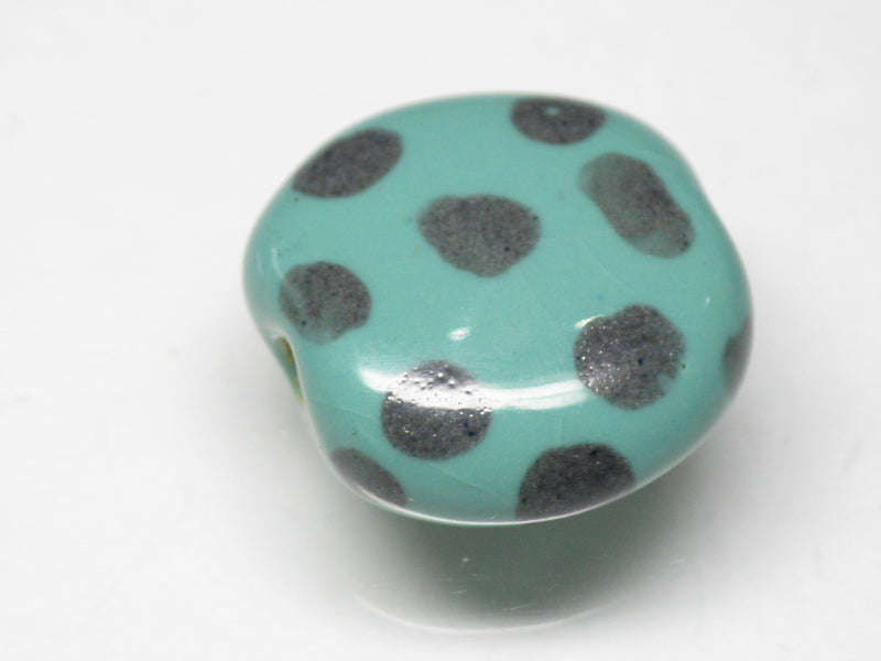 TOKO-BEADS KZ133-10 Kenyan ceramic bead 18mm KZ133-10 ケニアセラミックビーズ 18mmKazuri カズリビーズ Asian bead & African bead  Handmade,Lampeork,bead,asia,india,ethnic,parts,accessory,beads とんぼ玉,ビーズ,トンボ玉,アジア,インド,エスニック,手作り,パーツ,アクセサリー