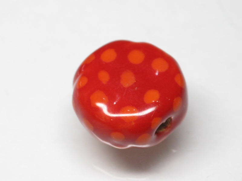 TOKO-BEADS KZ134-03 Kenyan ceramic bead 15mm KZ134-03 ケニアセラミックビーズ 15mmKazuri カズリビーズ Asian bead & African bead  Handmade,Lampeork,bead,asia,india,ethnic,parts,accessory,beads とんぼ玉,ビーズ,トンボ玉,アジア,インド,エスニック,手作り,パーツ,アクセサリー
