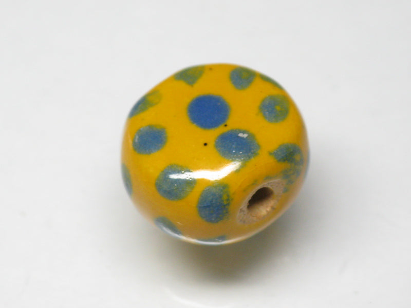 TOKO-BEADS KZ134-05 Kenyan ceramic bead 14.5mm KZ134-05 ケニアセラミックビーズ 14.5mmKazuri カズリビーズ Asian bead & African bead  Handmade,Lampeork,bead,asia,india,ethnic,parts,accessory,beads とんぼ玉,ビーズ,トンボ玉,アジア,インド,エスニック,手作り,パーツ,アクセサリー
