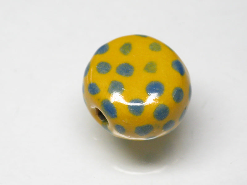 TOKO-BEADS KZ134-08 Kenyan ceramic bead 14mm KZ134-08 ケニアセラミックビーズ 14mmKazuri カズリビーズ Asian bead & African bead  Handmade,Lampeork,bead,asia,india,ethnic,parts,accessory,beads とんぼ玉,ビーズ,トンボ玉,アジア,インド,エスニック,手作り,パーツ,アクセサリー
