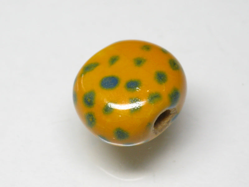 TOKO-BEADS KZ134-09 Kenyan ceramic bead 14mm KZ134-09 ケニアセラミックビーズ 14mmKazuri カズリビーズ Asian bead & African bead  Handmade,Lampeork,bead,asia,india,ethnic,parts,accessory,beads とんぼ玉,ビーズ,トンボ玉,アジア,インド,エスニック,手作り,パーツ,アクセサリー