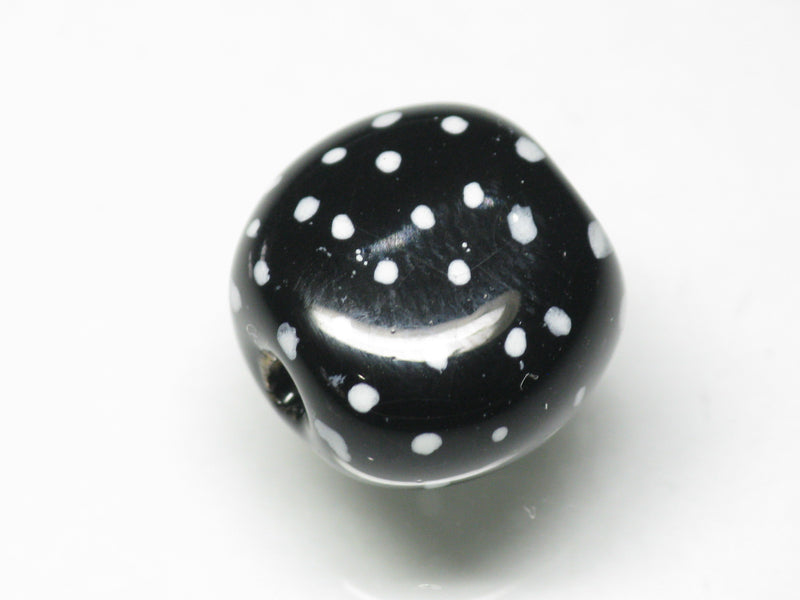 TOKO-BEADS KZ134-16 Kenyan ceramic bead 14.5mm KZ134-16 ケニアセラミックビーズ 14.5mmKazuri カズリビーズ Asian bead & African bead  Handmade,Lampeork,bead,asia,india,ethnic,parts,accessory,beads とんぼ玉,ビーズ,トンボ玉,アジア,インド,エスニック,手作り,パーツ,アクセサリー