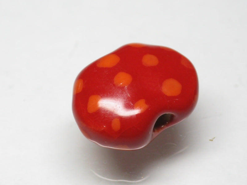 TOKO-BEADS KZ136-04 Kenyan ceramic bead 17mm KZ136-04 ケニアセラミックビーズ 17mmKazuri カズリビーズ Asian bead & African bead  Handmade,Lampeork,bead,asia,india,ethnic,parts,accessory,beads とんぼ玉,ビーズ,トンボ玉,アジア,インド,エスニック,手作り,パーツ,アクセサリー