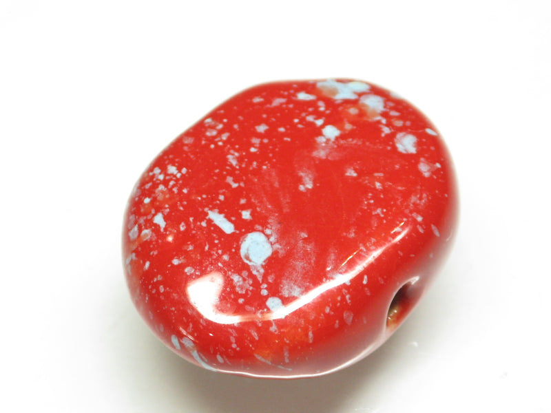 TOKO-BEADS KZ141-11 Kenyan ceramic bead 23mm KZ141-11 ケニアセラミックビーズ 23mmKazuri カズリビーズ Asian bead & African bead  Handmade,Lampeork,bead,asia,india,ethnic,parts,accessory,beads とんぼ玉,ビーズ,トンボ玉,アジア,インド,エスニック,手作り,パーツ,アクセサリー