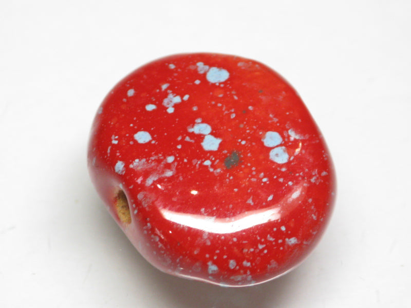 TOKO-BEADS KZ141-11 Kenyan ceramic bead 23mm KZ141-11 ケニアセラミックビーズ 23mmKazuri カズリビーズ Asian bead & African bead  Handmade,Lampeork,bead,asia,india,ethnic,parts,accessory,beads とんぼ玉,ビーズ,トンボ玉,アジア,インド,エスニック,手作り,パーツ,アクセサリー