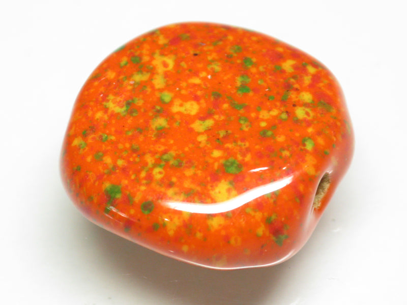 TOKO-BEADS KZ141-17 Kenyan ceramic bead 22mm KZ141-17 ケニアセラミックビーズ 22mmKazuri カズリビーズ Asian bead & African bead  Handmade,Lampeork,bead,asia,india,ethnic,parts,accessory,beads とんぼ玉,ビーズ,トンボ玉,アジア,インド,エスニック,手作り,パーツ,アクセサリー