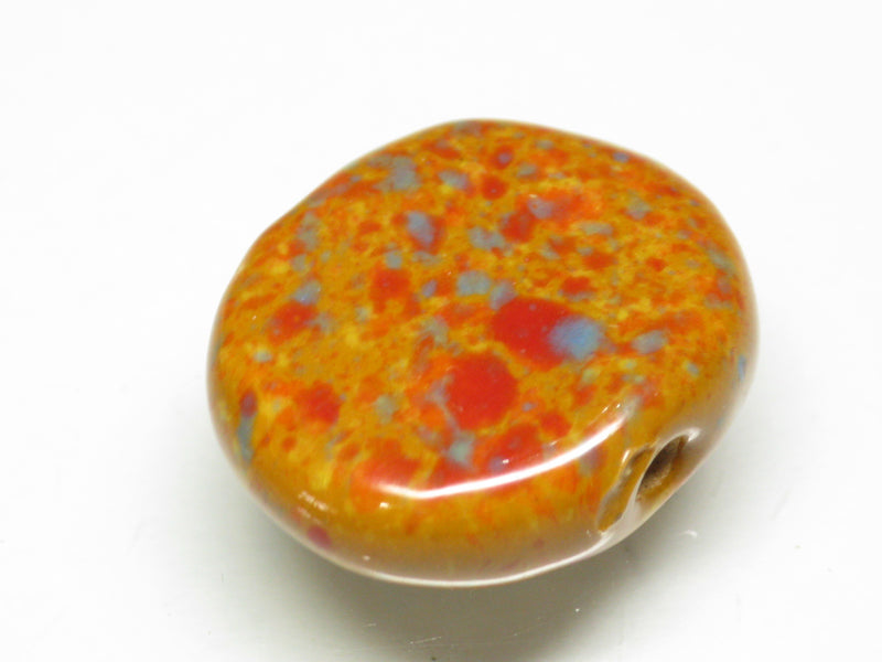 TOKO-BEADS KZ141-19 Kenyan ceramic bead 22mm KZ141-19 ケニアセラミックビーズ 22mmKazuri カズリビーズ Asian bead & African bead  Handmade,Lampeork,bead,asia,india,ethnic,parts,accessory,beads とんぼ玉,ビーズ,トンボ玉,アジア,インド,エスニック,手作り,パーツ,アクセサリー