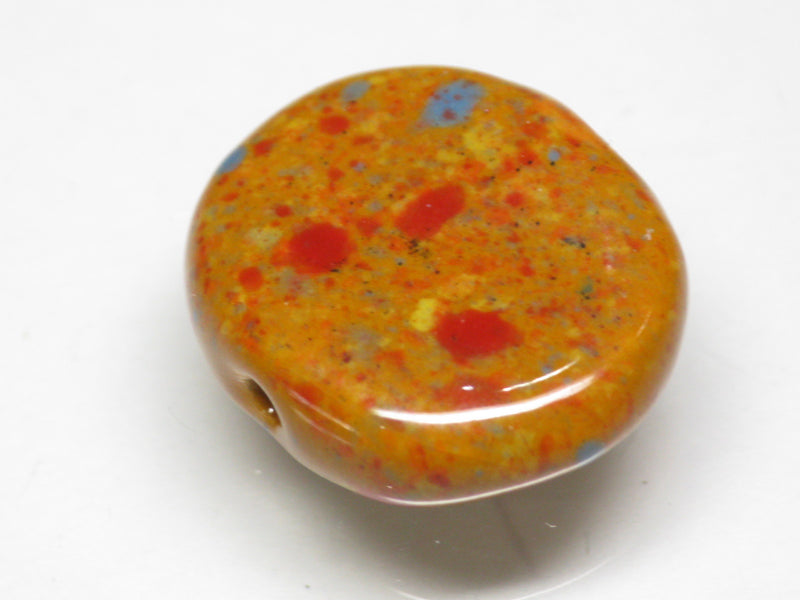 TOKO-BEADS KZ141-19 Kenyan ceramic bead 22mm KZ141-19 ケニアセラミックビーズ 22mmKazuri カズリビーズ Asian bead & African bead  Handmade,Lampeork,bead,asia,india,ethnic,parts,accessory,beads とんぼ玉,ビーズ,トンボ玉,アジア,インド,エスニック,手作り,パーツ,アクセサリー
