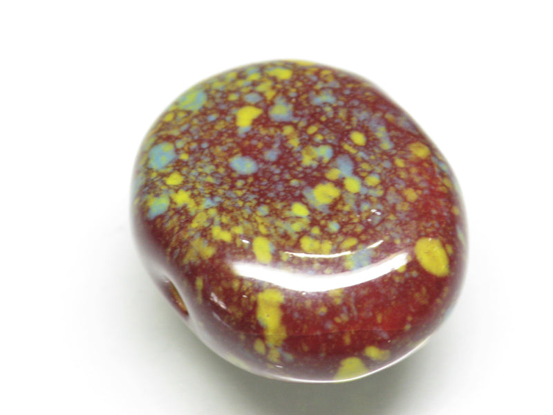 TOKO-BEADS KZ141-26 Kenyan ceramic bead 23mm KZ141-26 ケニアセラミックビーズ 23mmKazuri カズリビーズ Asian bead & African bead  Handmade,Lampeork,bead,asia,india,ethnic,parts,accessory,beads とんぼ玉,ビーズ,トンボ玉,アジア,インド,エスニック,手作り,パーツ,アクセサリー