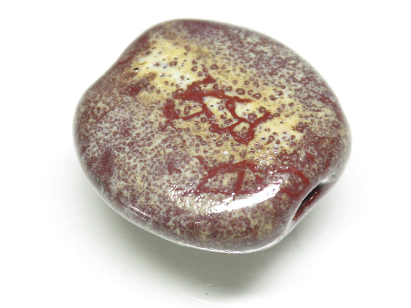 TOKO-BEADS KZ141-30 Kenyan ceramic bead 21mm KZ141-30 ケニアセラミックビーズ 21mmKazuri カズリビーズ Asian bead & African bead  Handmade,Lampeork,bead,asia,india,ethnic,parts,accessory,beads とんぼ玉,ビーズ,トンボ玉,アジア,インド,エスニック,手作り,パーツ,アクセサリー