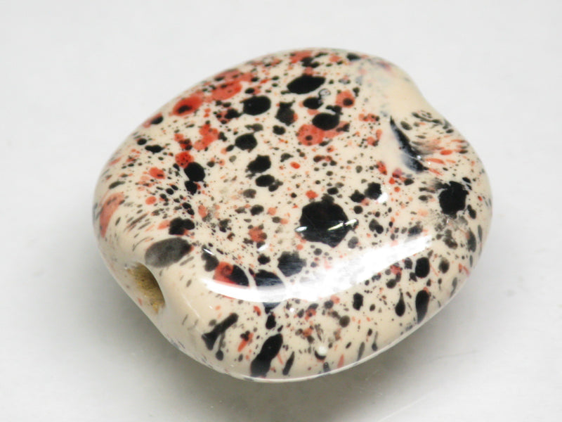 TOKO-BEADS KZ141-31 Kenyan ceramic bead 22mm KZ141-31 ケニアセラミックビーズ 22mmKazuri カズリビーズ Asian bead & African bead  Handmade,Lampeork,bead,asia,india,ethnic,parts,accessory,beads とんぼ玉,ビーズ,トンボ玉,アジア,インド,エスニック,手作り,パーツ,アクセサリー