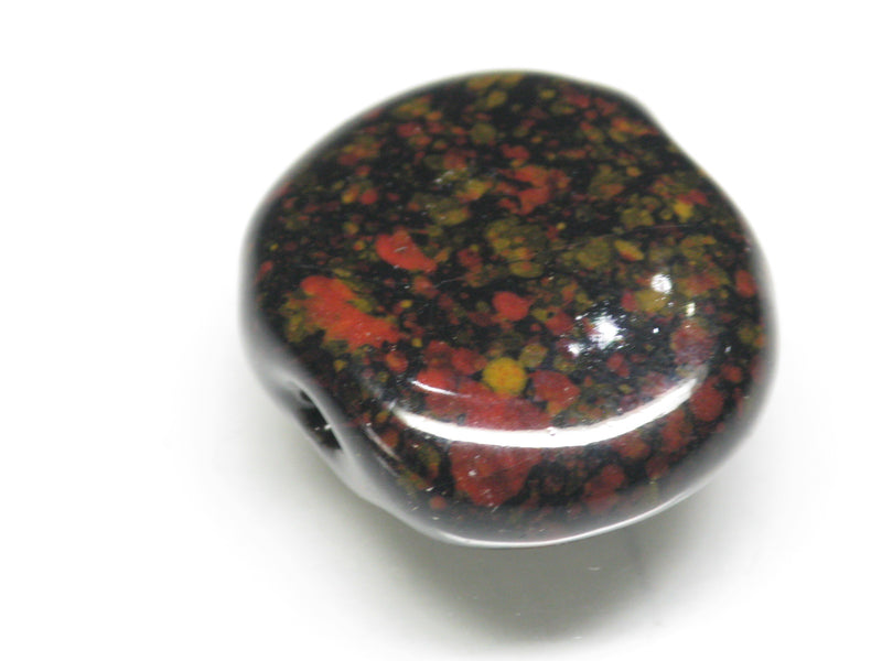 TOKO-BEADS KZ141-34 Kenyan ceramic bead 22mm KZ141-34 ケニアセラミックビーズ 22mmKazuri カズリビーズ Asian bead & African bead  Handmade,Lampeork,bead,asia,india,ethnic,parts,accessory,beads とんぼ玉,ビーズ,トンボ玉,アジア,インド,エスニック,手作り,パーツ,アクセサリー