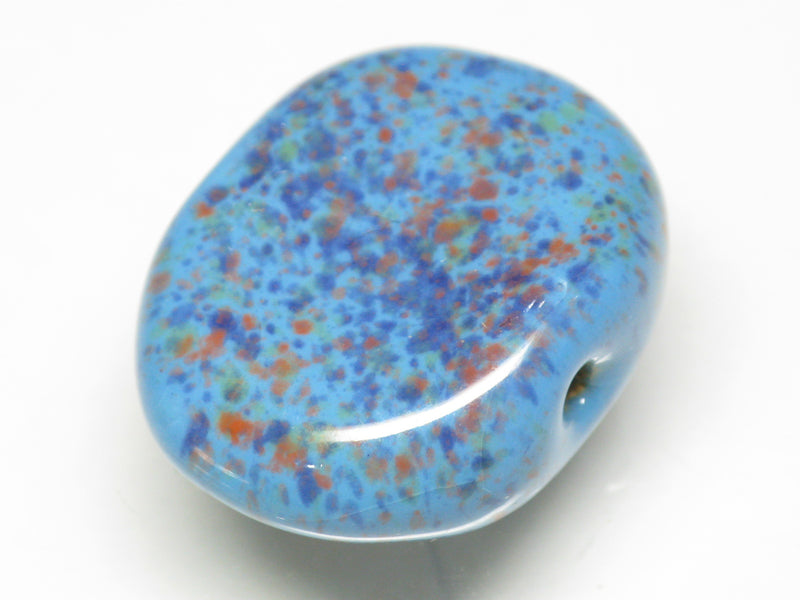 TOKO-BEADS KZ141-46 Kenyan ceramic bead 24mm KZ141-46 ケニアセラミックビーズ 24mmKazuri カズリビーズ Asian bead & African bead  Handmade,Lampeork,bead,asia,india,ethnic,parts,accessory,beads とんぼ玉,ビーズ,トンボ玉,アジア,インド,エスニック,手作り,パーツ,アクセサリー