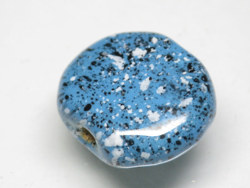 TOKO-BEADS KZ141-48 Kenyan ceramic bead 23mm KZ141-48 ケニアセラミックビーズ 23mmKazuri カズリビーズ Asian bead & African bead  Handmade,Lampeork,bead,asia,india,ethnic,parts,accessory,beads とんぼ玉,ビーズ,トンボ玉,アジア,インド,エスニック,手作り,パーツ,アクセサリー