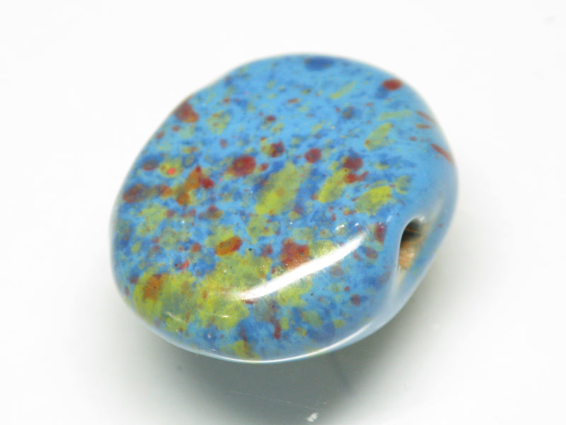 TOKO-BEADS KZ141-49 Kenyan ceramic bead 23mm KZ141-49 ケニアセラミックビーズ 23mmKazuri カズリビーズ Asian bead & African bead  Handmade,Lampeork,bead,asia,india,ethnic,parts,accessory,beads とんぼ玉,ビーズ,トンボ玉,アジア,インド,エスニック,手作り,パーツ,アクセサリー