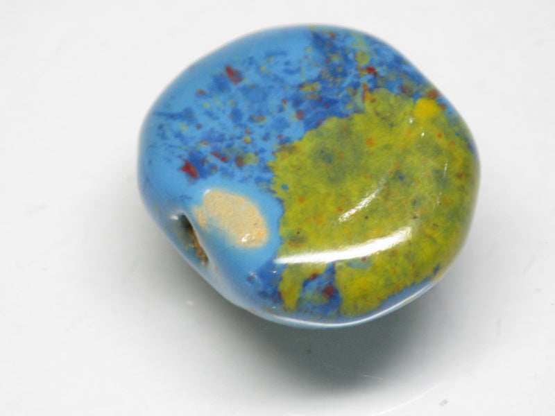 TOKO-BEADS KZ141-49 Kenyan ceramic bead 23mm KZ141-49 ケニアセラミックビーズ 23mmKazuri カズリビーズ Asian bead & African bead  Handmade,Lampeork,bead,asia,india,ethnic,parts,accessory,beads とんぼ玉,ビーズ,トンボ玉,アジア,インド,エスニック,手作り,パーツ,アクセサリー