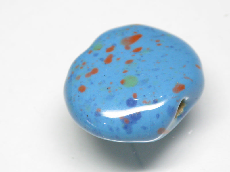TOKO-BEADS KZ141-50 Kenyan ceramic bead 22mm KZ141-50 ケニアセラミックビーズ 22mmKazuri カズリビーズ Asian bead & African bead  Handmade,Lampeork,bead,asia,india,ethnic,parts,accessory,beads とんぼ玉,ビーズ,トンボ玉,アジア,インド,エスニック,手作り,パーツ,アクセサリー
