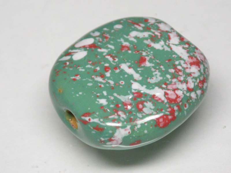 TOKO-BEADS KZ141-77 Kenyan ceramic bead 22mm KZ141-77 ケニアセラミックビーズ 22mmKazuri カズリビーズ Asian bead & African bead  Handmade,Lampeork,bead,asia,india,ethnic,parts,accessory,beads とんぼ玉,ビーズ,トンボ玉,アジア,インド,エスニック,手作り,パーツ,アクセサリー