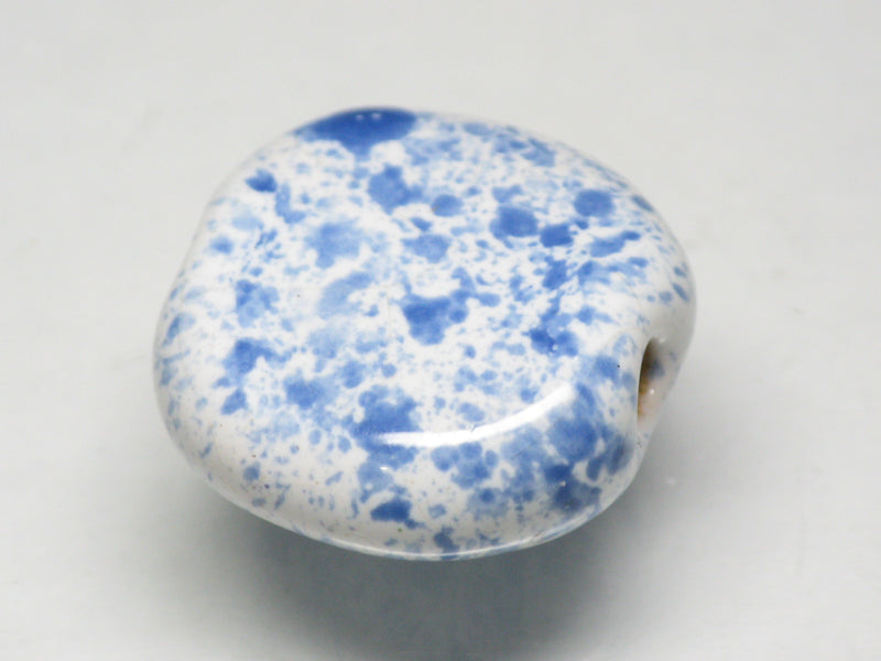 TOKO-BEADS KZ143-02 Kenyan ceramic bead 19mm KZ143-02 ケニアセラミックビーズ 19mmKazuri カズリビーズ Asian bead & African bead  Handmade,Lampeork,bead,asia,india,ethnic,parts,accessory,beads とんぼ玉,ビーズ,トンボ玉,アジア,インド,エスニック,手作り,パーツ,アクセサリー