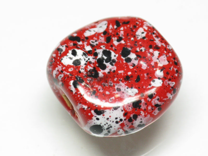 TOKO-BEADS KZ143-12 Kenyan ceramic bead 19mm KZ143-12 ケニアセラミックビーズ 19mmKazuri カズリビーズ Asian bead & African bead  Handmade,Lampeork,bead,asia,india,ethnic,parts,accessory,beads とんぼ玉,ビーズ,トンボ玉,アジア,インド,エスニック,手作り,パーツ,アクセサリー