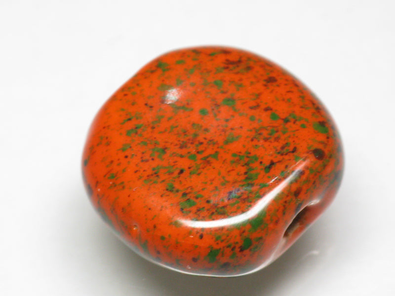 TOKO-BEADS KZ143-13 Kenyan ceramic bead 19mm KZ143-13 ケニアセラミックビーズ 19mmKazuri カズリビーズ Asian bead & African bead  Handmade,Lampeork,bead,asia,india,ethnic,parts,accessory,beads とんぼ玉,ビーズ,トンボ玉,アジア,インド,エスニック,手作り,パーツ,アクセサリー