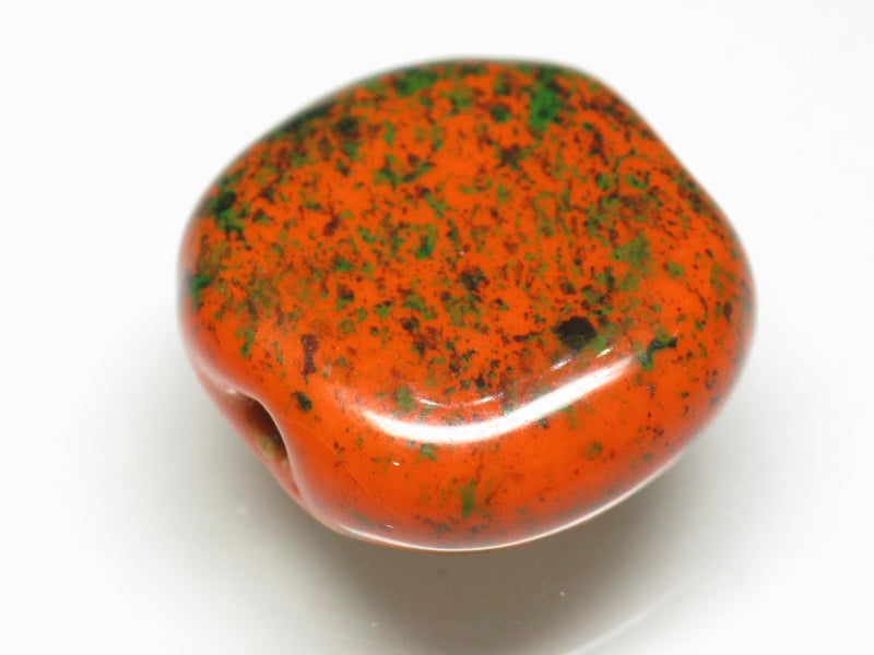 TOKO-BEADS KZ143-13 Kenyan ceramic bead 19mm KZ143-13 ケニアセラミックビーズ 19mmKazuri カズリビーズ Asian bead & African bead  Handmade,Lampeork,bead,asia,india,ethnic,parts,accessory,beads とんぼ玉,ビーズ,トンボ玉,アジア,インド,エスニック,手作り,パーツ,アクセサリー