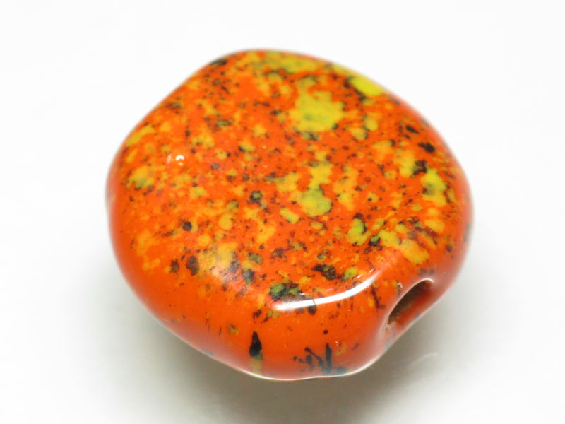 TOKO-BEADS KZ143-14 Kenyan ceramic bead 19mm KZ143-14 ケニアセラミックビーズ 19mmKazuri カズリビーズ Asian bead & African bead  Handmade,Lampeork,bead,asia,india,ethnic,parts,accessory,beads とんぼ玉,ビーズ,トンボ玉,アジア,インド,エスニック,手作り,パーツ,アクセサリー