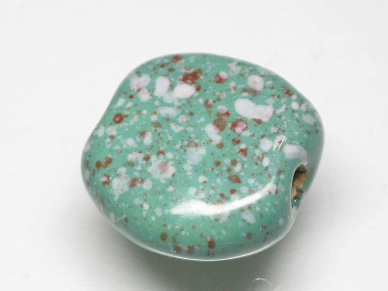 TOKO-BEADS KZ143-24 Kenyan ceramic bead 19mm KZ143-24 ケニアセラミックビーズ 19mmKazuri カズリビーズ Asian bead & African bead  Handmade,Lampeork,bead,asia,india,ethnic,parts,accessory,beads とんぼ玉,ビーズ,トンボ玉,アジア,インド,エスニック,手作り,パーツ,アクセサリー