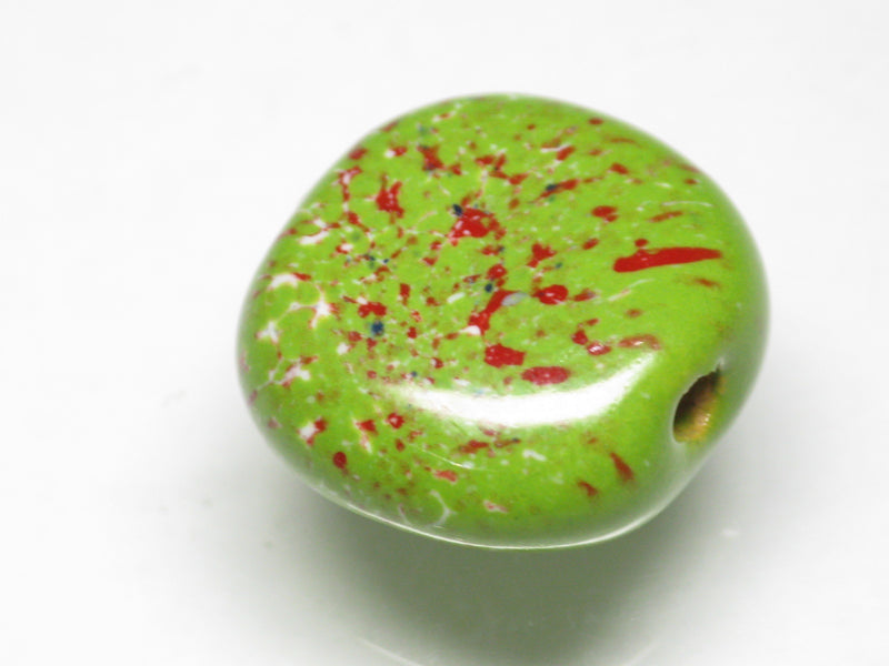 TOKO-BEADS KZ143-26 Kenyan ceramic bead 19mm KZ143-26 ケニアセラミックビーズ 19mmKazuri カズリビーズ Asian bead & African bead  Handmade,Lampeork,bead,asia,india,ethnic,parts,accessory,beads とんぼ玉,ビーズ,トンボ玉,アジア,インド,エスニック,手作り,パーツ,アクセサリー
