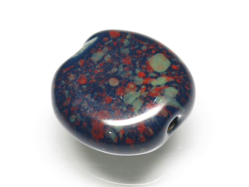 TOKO-BEADS KZ143-34 Kenyan ceramic bead 19mm KZ143-34 ケニアセラミックビーズ 19mmKazuri カズリビーズ Asian bead & African bead  Handmade,Lampeork,bead,asia,india,ethnic,parts,accessory,beads とんぼ玉,ビーズ,トンボ玉,アジア,インド,エスニック,手作り,パーツ,アクセサリー