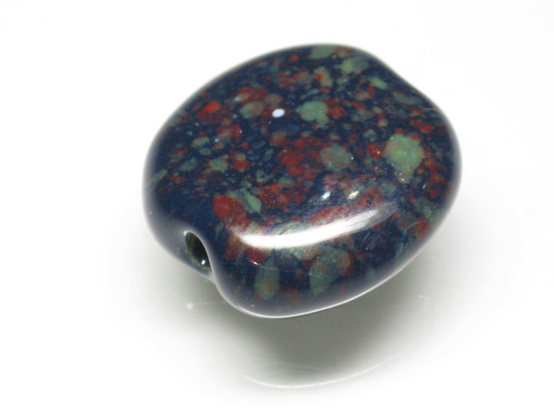 TOKO-BEADS KZ143-34 Kenyan ceramic bead 19mm KZ143-34 ケニアセラミックビーズ 19mmKazuri カズリビーズ Asian bead & African bead  Handmade,Lampeork,bead,asia,india,ethnic,parts,accessory,beads とんぼ玉,ビーズ,トンボ玉,アジア,インド,エスニック,手作り,パーツ,アクセサリー