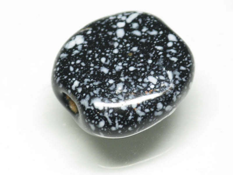 TOKO-BEADS KZ143-43 Kenyan ceramic bead 17.5mm KZ143-43 ケニアセラミックビーズ 17.5mmKazuri カズリビーズ Asian bead & African bead  Handmade,Lampeork,bead,asia,india,ethnic,parts,accessory,beads とんぼ玉,ビーズ,トンボ玉,アジア,インド,エスニック,手作り,パーツ,アクセサリー