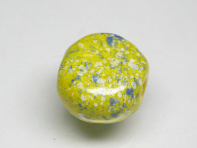 TOKO-BEADS KZ144-04 Kenyan ceramic bead 14.5mm KZ144-04 ケニアセラミックビーズ 14.5mmKazuri カズリビーズ Asian bead & African bead  Handmade,Lampeork,bead,asia,india,ethnic,parts,accessory,beads とんぼ玉,ビーズ,トンボ玉,アジア,インド,エスニック,手作り,パーツ,アクセサリー