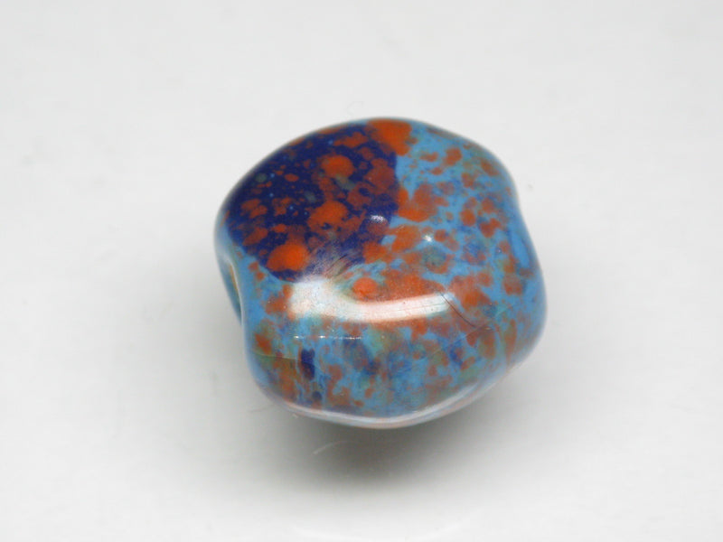 TOKO-BEADS KZ144-14 Kenyan ceramic bead 15mm KZ144-14 ケニアセラミックビーズ 15mmKazuri カズリビーズ Asian bead & African bead  Handmade,Lampeork,bead,asia,india,ethnic,parts,accessory,beads とんぼ玉,ビーズ,トンボ玉,アジア,インド,エスニック,手作り,パーツ,アクセサリー