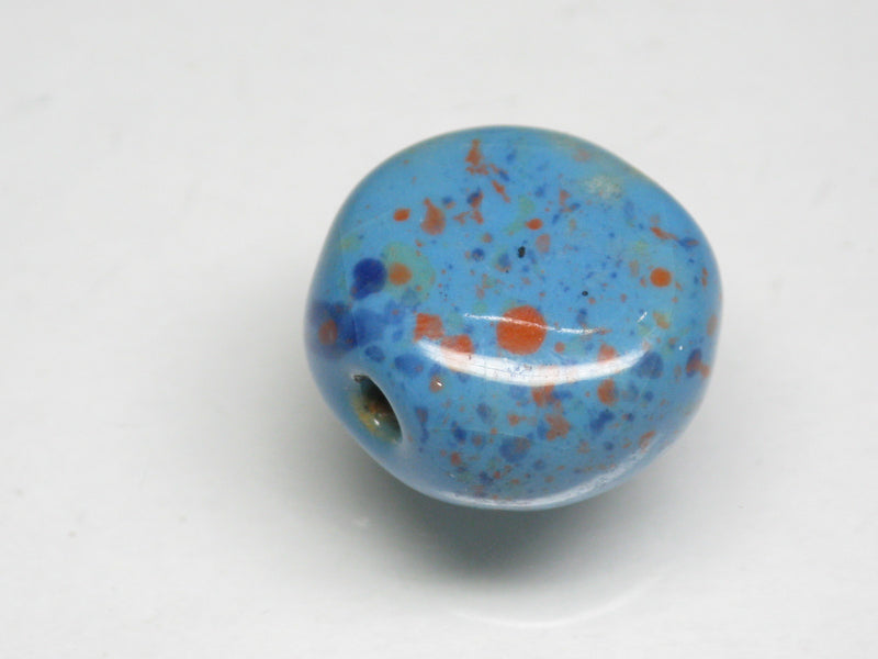 TOKO-BEADS KZ144-26 Kenyan ceramic bead 15.5mm KZ144-26 ケニアセラミックビーズ 15.5mmKazuri カズリビーズ Asian bead & African bead  Handmade,Lampeork,bead,asia,india,ethnic,parts,accessory,beads とんぼ玉,ビーズ,トンボ玉,アジア,インド,エスニック,手作り,パーツ,アクセサリー