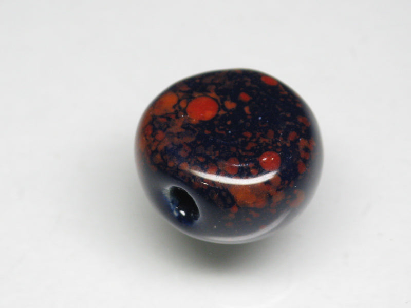 TOKO-BEADS KZ144-40 Kenyan ceramic bead 15mm KZ144-40 ケニアセラミックビーズ 15mmKazuri カズリビーズ Asian bead & African bead  Handmade,Lampeork,bead,asia,india,ethnic,parts,accessory,beads とんぼ玉,ビーズ,トンボ玉,アジア,インド,エスニック,手作り,パーツ,アクセサリー
