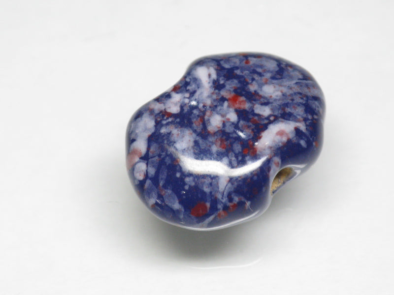 TOKO-BEADS KZ146-14 Kenyan ceramic bead 17mm KZ146-14 ケニアセラミックビーズ 17mmKazuri カズリビーズ Asian bead & African bead  Handmade,Lampeork,bead,asia,india,ethnic,parts,accessory,beads とんぼ玉,ビーズ,トンボ玉,アジア,インド,エスニック,手作り,パーツ,アクセサリー