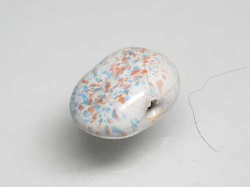 TOKO-BEADS KZ147-01 Kenyan ceramic bead 13~14mm KZ147-01 ケニアセラミックビーズ 13~14mmKazuri カズリビーズ Asian bead & African bead  Handmade,Lampeork,bead,asia,india,ethnic,parts,accessory,beads とんぼ玉,ビーズ,トンボ玉,アジア,インド,エスニック,手作り,パーツ,アクセサリー