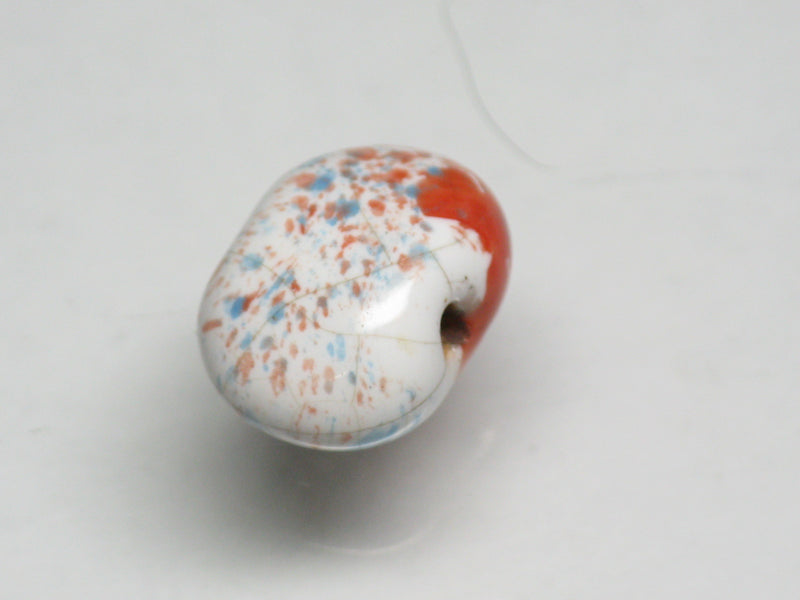 TOKO-BEADS KZ147-02 Kenyan ceramic bead 13~14mm KZ147-02 ケニアセラミックビーズ 13~14mmKazuri カズリビーズ Asian bead & African bead  Handmade,Lampeork,bead,asia,india,ethnic,parts,accessory,beads とんぼ玉,ビーズ,トンボ玉,アジア,インド,エスニック,手作り,パーツ,アクセサリー