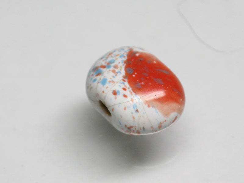 TOKO-BEADS KZ147-02 Kenyan ceramic bead 13~14mm KZ147-02 ケニアセラミックビーズ 13~14mmKazuri カズリビーズ Asian bead & African bead  Handmade,Lampeork,bead,asia,india,ethnic,parts,accessory,beads とんぼ玉,ビーズ,トンボ玉,アジア,インド,エスニック,手作り,パーツ,アクセサリー
