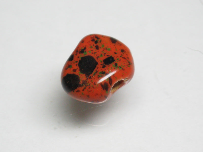 TOKO-BEADS KZ147-13 Kenyan ceramic bead 13~14mm KZ147-13 ケニアセラミックビーズ 13~14mmKazuri カズリビーズ Asian bead & African bead  Handmade,Lampeork,bead,asia,india,ethnic,parts,accessory,beads とんぼ玉,ビーズ,トンボ玉,アジア,インド,エスニック,手作り,パーツ,アクセサリー
