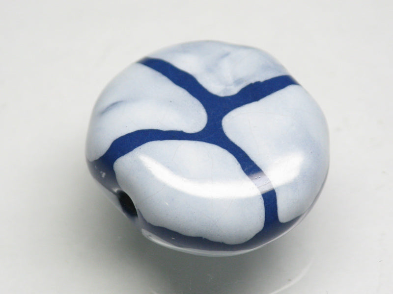 TOKO-BEADS KZ151-08 Kenyan ceramic bead 22mm KZ151-08 ケニアセラミックビーズ 22mmKazuri カズリビーズ Asian bead & African bead  Handmade,Lampeork,bead,asia,india,ethnic,parts,accessory,beads とんぼ玉,ビーズ,トンボ玉,アジア,インド,エスニック,手作り,パーツ,アクセサリー