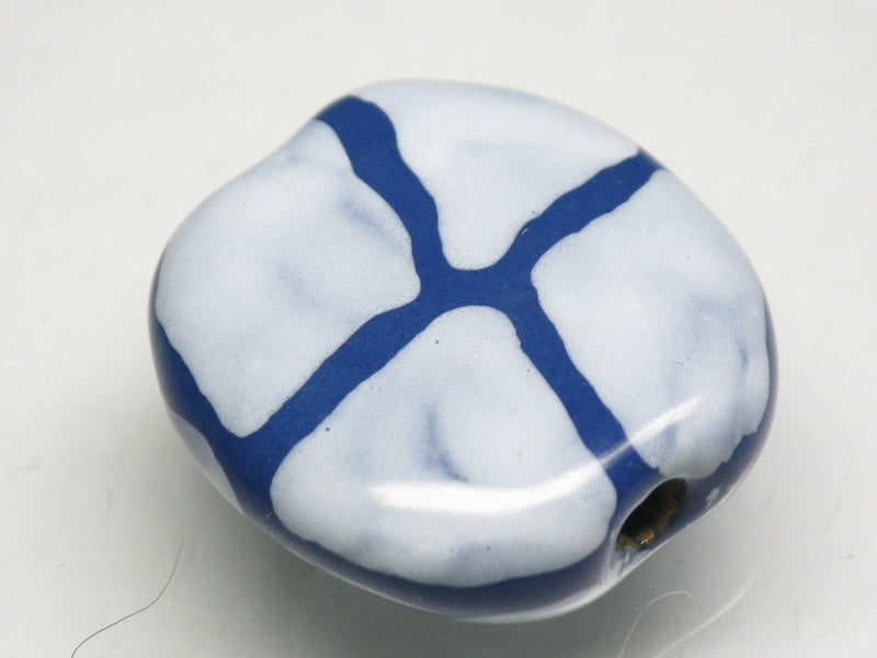 TOKO-BEADS KZ151-09 Kenyan ceramic bead 22mm KZ151-09 ケニアセラミックビーズ 22mmKazuri カズリビーズ Asian bead & African bead  Handmade,Lampeork,bead,asia,india,ethnic,parts,accessory,beads とんぼ玉,ビーズ,トンボ玉,アジア,インド,エスニック,手作り,パーツ,アクセサリー